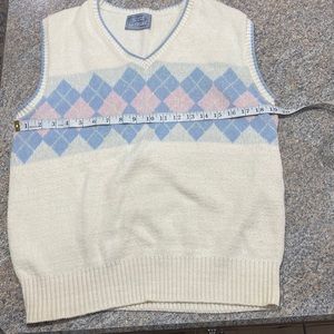 Vintage ale Tigre sleeveless sweater / knitted sweater vest